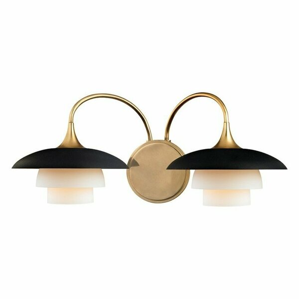 Hudson Valley Barron 2 Light Wall Sconce 1012-AGB